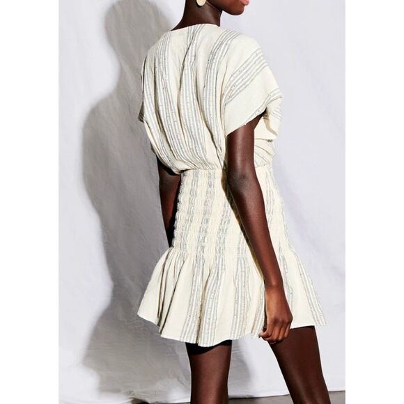 SAYLOR Astrud Woven Sequin Striped Mini Dress NWT Small - Picture 2 of 5